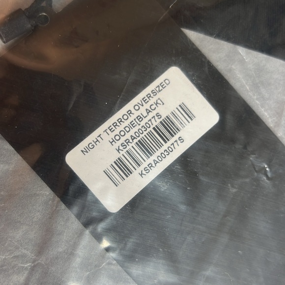 🎯NWT Killstar Night Terror Oversized Hoodie Black Size Small - Picture 6 of 14